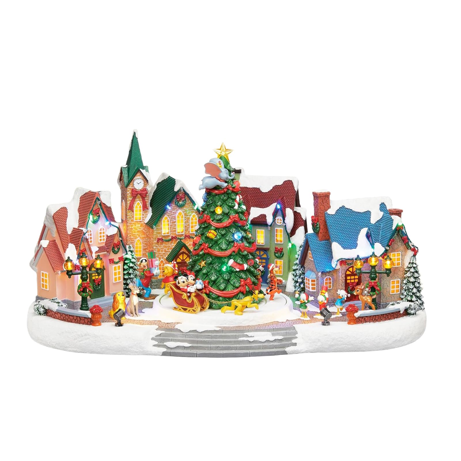 Amazon.com: MOMENTS IN TIME Animated Disney Holiday Town Scene